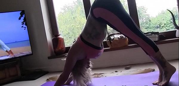  Yoga milf fucked by brit pornstar Luke Hardy